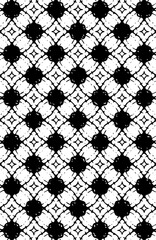 Modern seamless geometric hexagon shapes repeated pattern design vector element in black color 