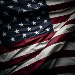 American flag background. Memorial Day. 4th of July. Labour Day. Patriotic background. generated ai