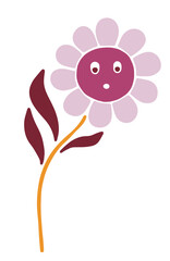 Graphic Svg elements boho style flowers peace love 70s 