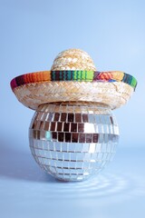 Dazzling Disco Ball Rocks a Traditional Mexican Sombrero