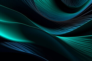 A blue and green background with a wavy design.