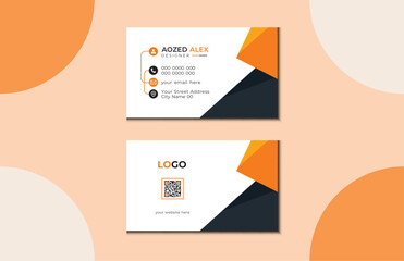 Corporate Visiting Card Template. Simple And Clean Business Card Design. Luxury Business Card Template.