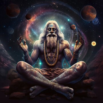 Old Shamanistic being in 32-Bit Style