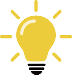 The light bulb is full of ideas and creative thinking.