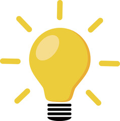 The light bulb is full of ideas and creative thinking.