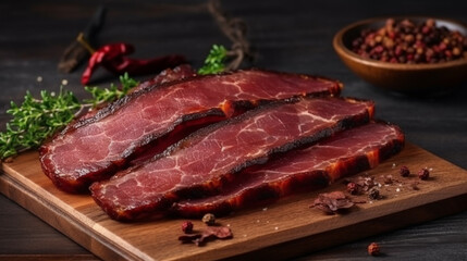 Turkish bacon, pastrami food