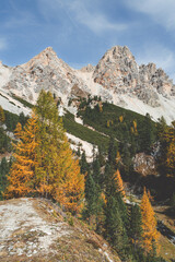 Autumn in the Dolomites Italy 
