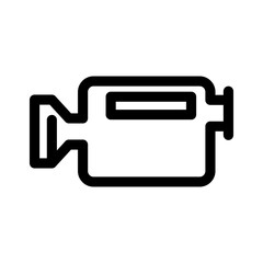 movie camera icon or logo isolated sign symbol vector illustration - high quality black style vector icons