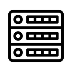 server icon or logo isolated sign symbol vector illustration - high quality black style vector icons
