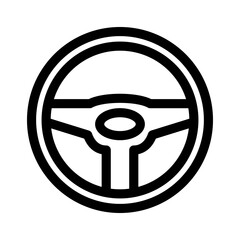 steering wheel icon or logo isolated sign symbol vector illustration - high quality black style vector icons
