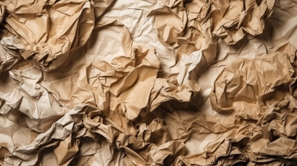 Top view crumpled paper texture background