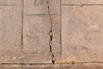 Old cracked floor texture background.