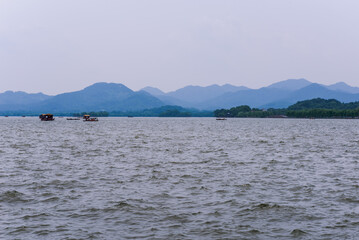 West Lake(Xihu) is located in Hangzhou, Zhejiang province, China.It is a beautiful and famous lake.