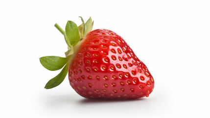 isolated juicy looking red strawberry fruit