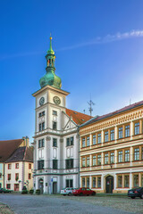 Obraz premium Loket town hall, Czech republic