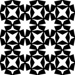 Black and white abstract patterns.Seamless monochrome repeating pattern for web page, textures, card, poster, fabric, textile.