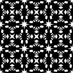 Black and white abstract patterns.Seamless monochrome repeating pattern for web page, textures, card, poster, fabric, textile.