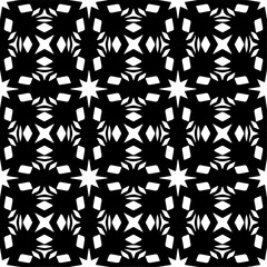 Black and white abstract patterns.Seamless monochrome repeating pattern for web page, textures, card, poster, fabric, textile.