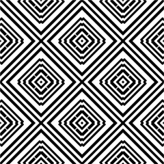 Black and white abstract patterns.Seamless monochrome repeating pattern for web page, textures, card, poster, fabric, textile.