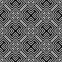 Black and white abstract patterns.Seamless monochrome repeating pattern for web page, textures, card, poster, fabric, textile.