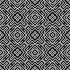 Black and white abstract patterns.Seamless monochrome repeating pattern for web page, textures, card, poster, fabric, textile.