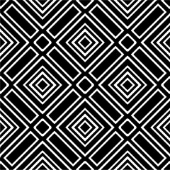 Black and white abstract patterns.Seamless monochrome repeating pattern for web page, textures, card, poster, fabric, textile.