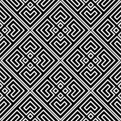 Black and white abstract patterns.Seamless monochrome repeating pattern for web page, textures, card, poster, fabric, textile.