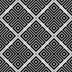 Black and white abstract patterns.Seamless monochrome repeating pattern for web page, textures, card, poster, fabric, textile.