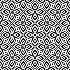 Black and white abstract patterns.Seamless monochrome repeating pattern for web page, textures, card, poster, fabric, textile.