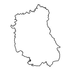 Lublin Voivodeship map, province of Poland. Vector illustration.