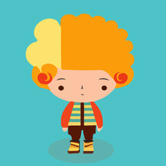 Obraz premium child with a heart shaped balloon