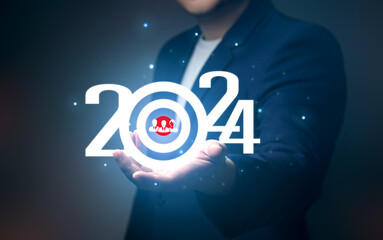 The concept for Business the start of New Year 2024 and personnel development planning in the...