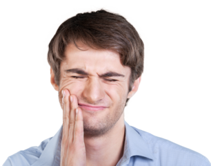 Young Man with Tooth Pain