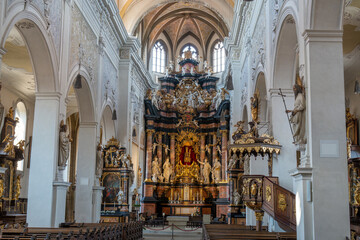 Fototapeta na wymiar interior of the Bamberg Cathedral, a church in Bamberg, Germany