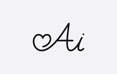 Heart Logo icon symbol design with Letter. Love font circle sign. love logo and heart font design symbol