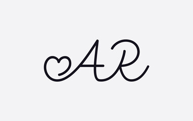 Heart Logo icon symbol design with Letter. Love font circle sign. love logo and heart font design symbol