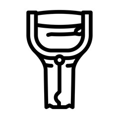 bulb planter garden tool line icon vector illustration