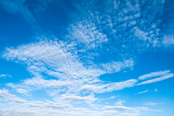 Fototapeta na wymiar 青空と雲の模様の素材