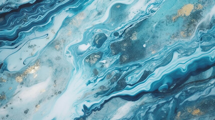 Fototapeta na wymiar Natural blue marble texture background. Based on Generative AI