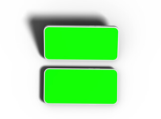 Unbranded Smartphone Template with Customizable Design for UI/UX Product Showcase. 3D Render