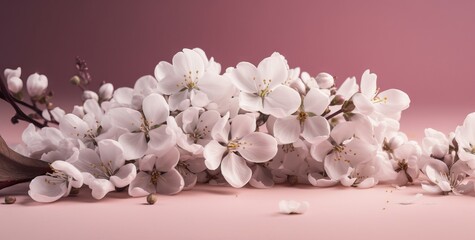 桜の背景イラスト,  Cherry blossoms on table, Sakura, Generative AI