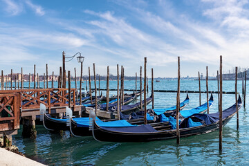 Fototapeta na wymiar Gondolas in Venice. Italy.