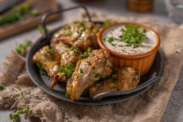 Fried Parmesan Chicken Wings