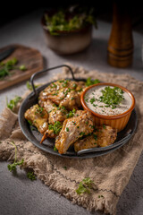 Fried Parmesan Chicken Wings