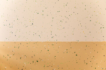 Two-tone epoxy flooring seamlessly transitions between rooms. The contrasting colors create a visually stunning entrance, perfect for modern spaces.