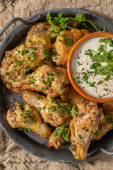 Fried Parmesan Chicken Wings