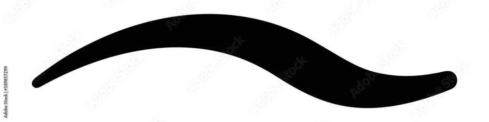 Aufkleber abstract wavy thin line. squiggle elements banner. pattern with scribble, wiggle and undulate. vecto