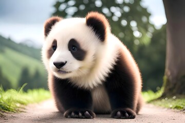 Obraz premium cute panda bear