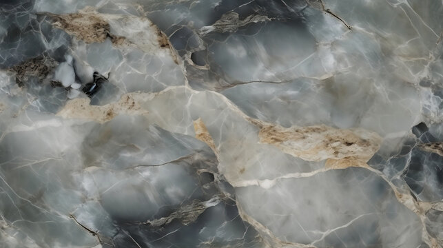 Natural gray marble texture background. Based on Generative AI