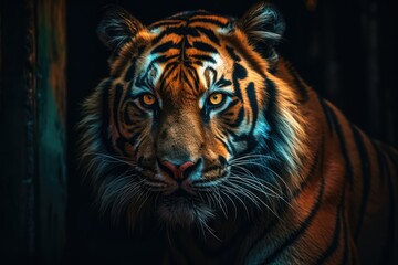 The Siberian tiger (Panthera tigris tigris), generative ai
